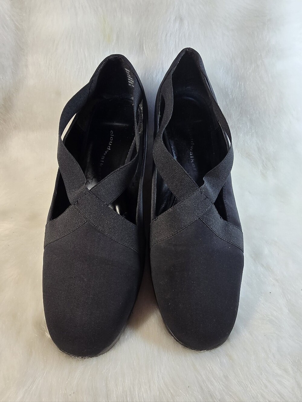 Cloudwalkers "Terry" Women's Crisscross Slip-On Comfort Wedges